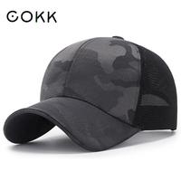 COKK czapka z daszkiem kobiety kamuflaż kapelusze letnie dla kobiet mężczyzn Unisex parasolka oddychająca odkryty czapka sportowa rozrywka proste Snapback 1